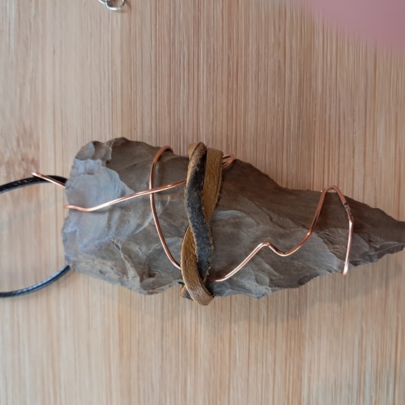 Artisan Wire Wrapped Stone Necklace - Picture 3 of 5